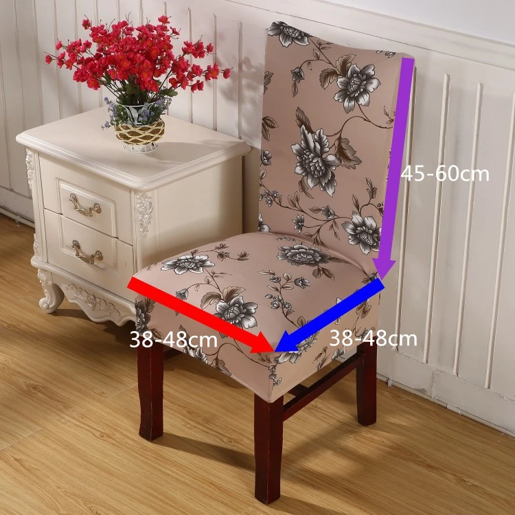 Эластичный чехол из спандекса для защиты стула 11 цветов кухонного обеденного