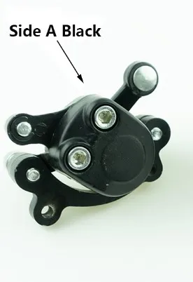 Side A Black 1 шт., передний или задний дисковый тормозной суппорт для 47cc 49cc, скутер, детский кроссер, 2 такта, квадроцикл, мини карманный велосипед, скутер, квадроцикл - Цвет: Side A Black