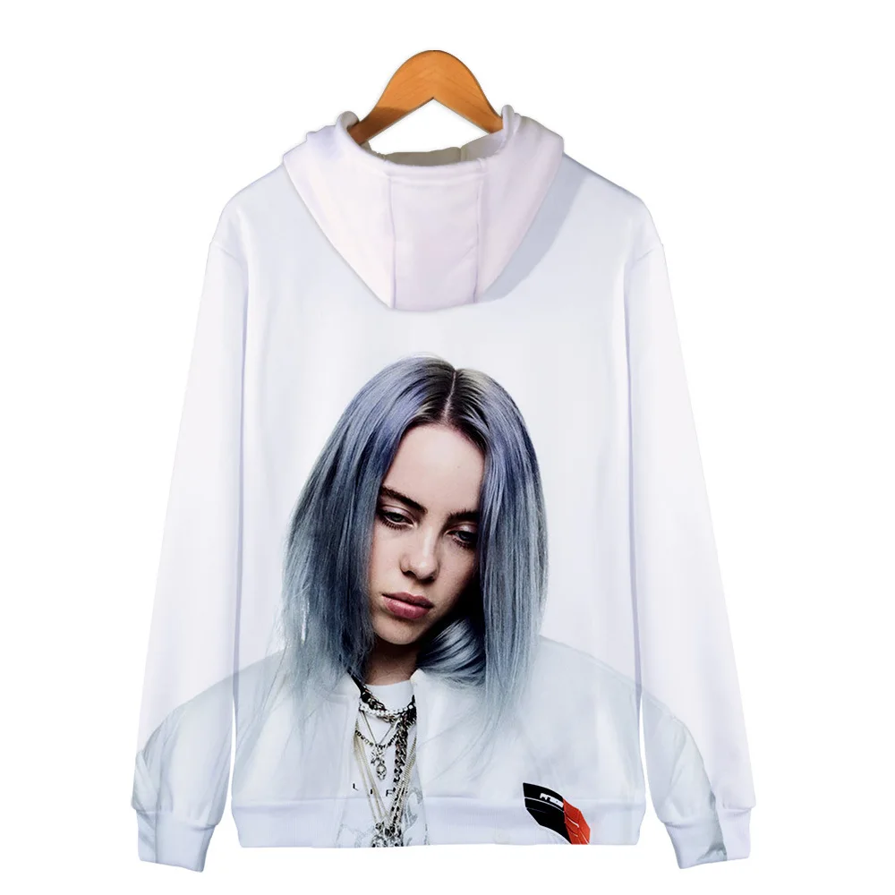 Billie Eilish/худи для женщин и девочек; детская толстовка; куртка с капюшоном; пальто на молнии; одежда
