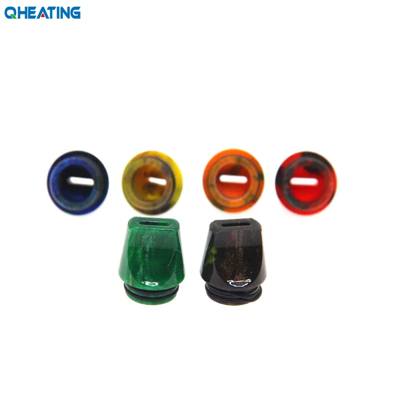 Qheating 1 шт./лот новый полимерный дрип тип плоский 810 с 2 силиконовыми кольцами для