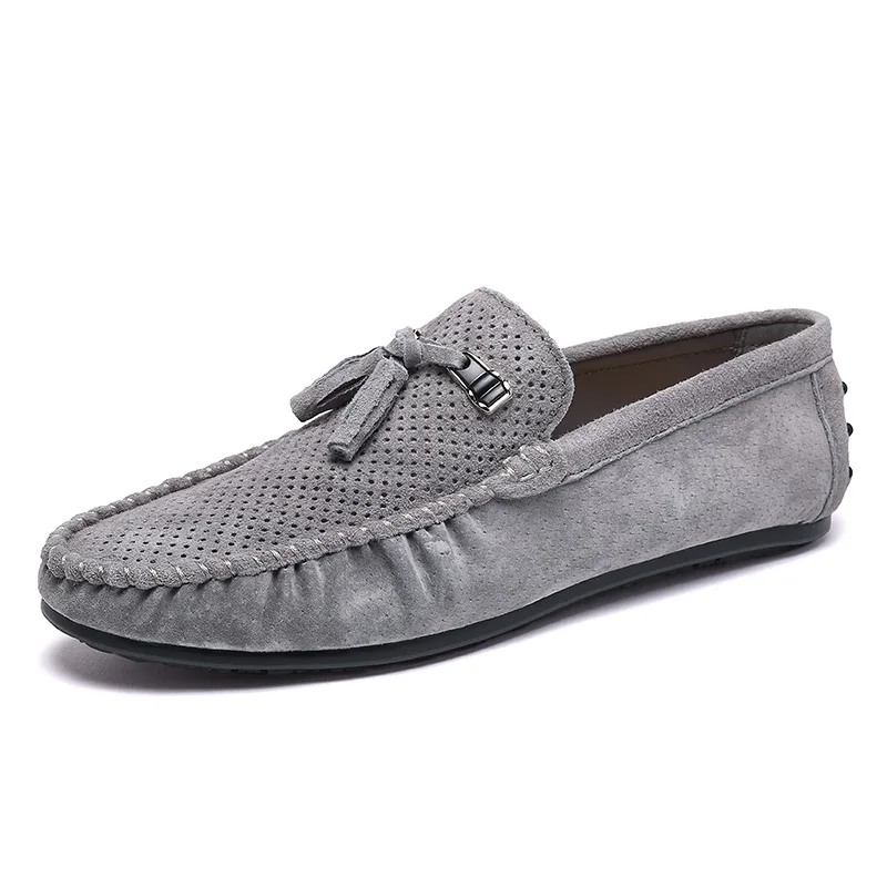 AGSan/замшевые лоферы Мужские Кожаные Мокасины с кисточками дышащая обувь для