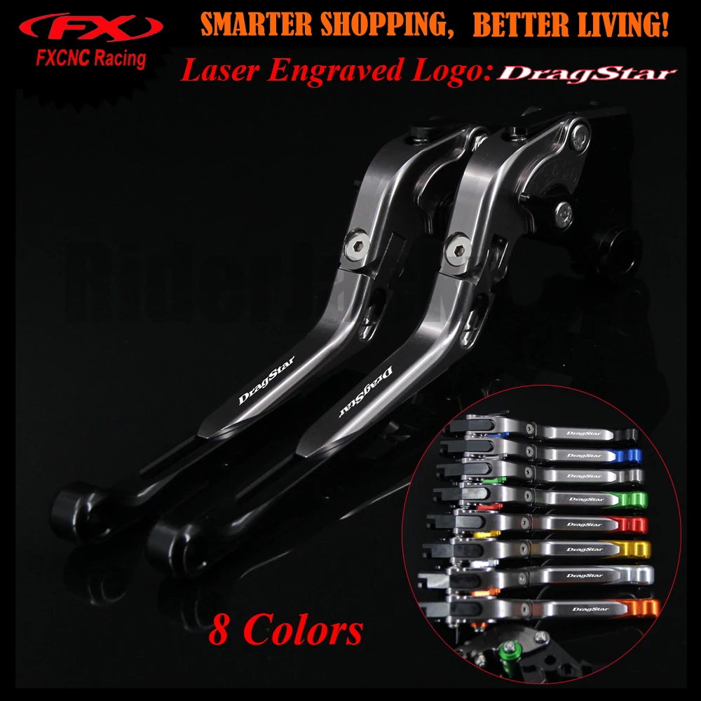 Черный + титановый для Yamaha XVS 1100 XVS1100 DRAGSTAR 1999-2004 не подходит классического типа CNC