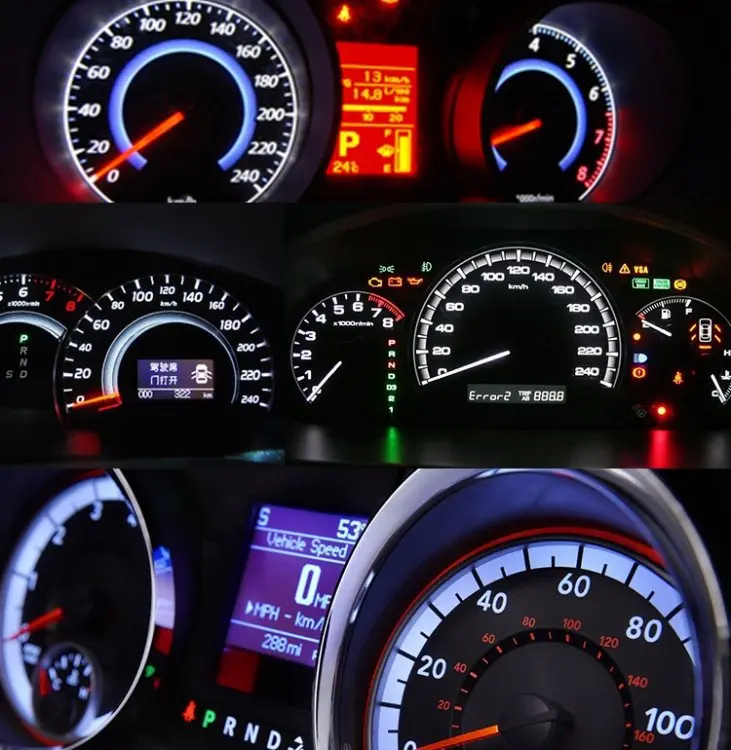 Триколор 500X T5 1 квартира LED Клин автомобиля боковой хвост Dashboard Номерные знаки для