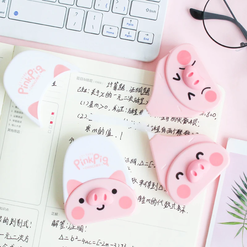 Мини Милая Корректирующая лента с розовой Свинкой Kawaii канцелярский корректор студенческие Детские подарки школьные офисные принадлежности 6 м* 5 мм