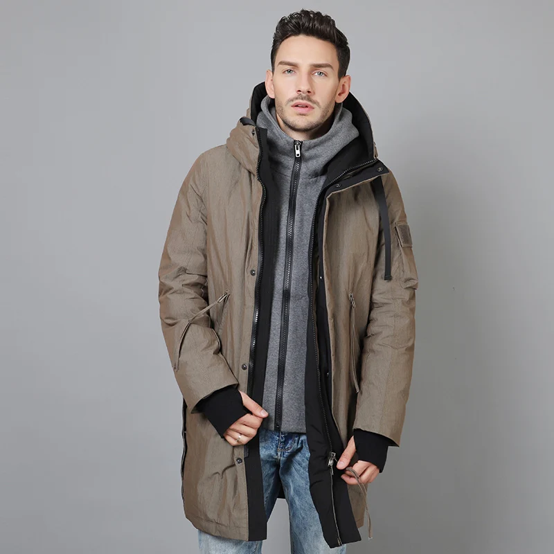 

Long down jacket for man warm fashion winter down jacket