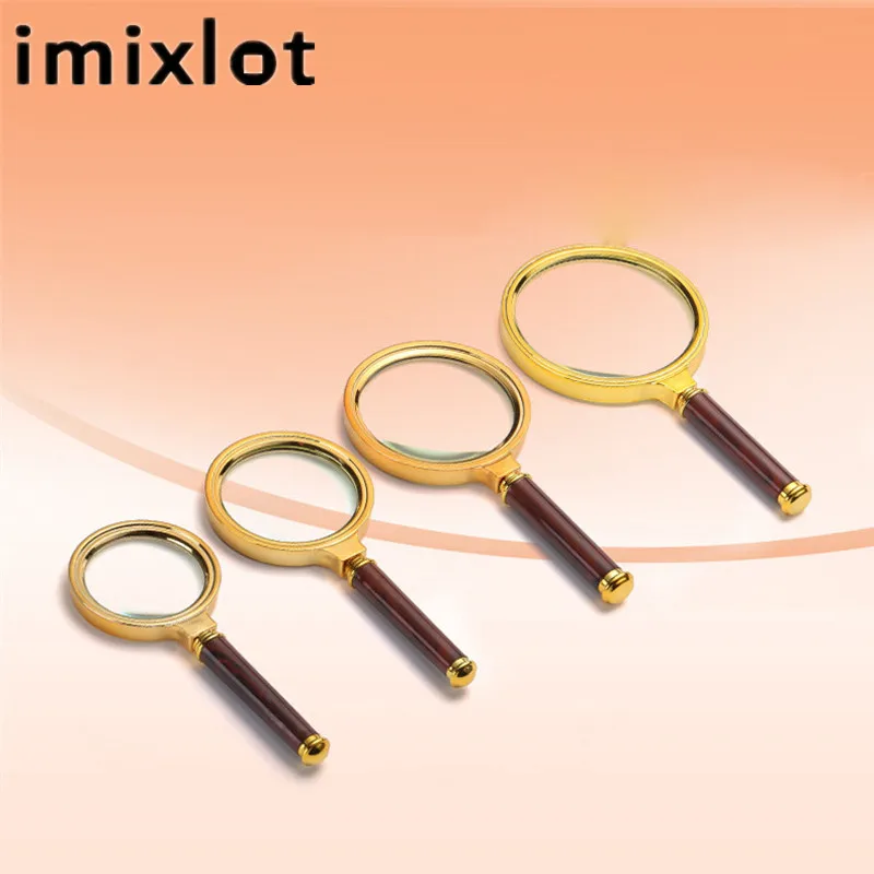 Новое карманное увеличительное стекло IMIXLOT съемное фотостекло с золотой