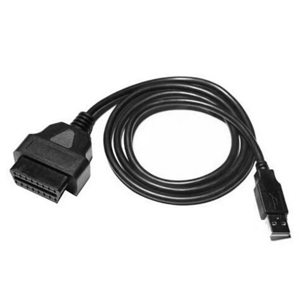 

16Pin OBD2 Female to USB Port Charger Connector Adapter Cable Car Diagnostic Tool 12V DC