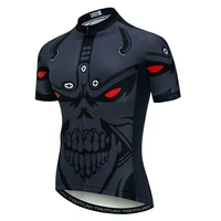 keyiyuan skull bike shirt summer men cycling jersey breathable bicycle mtb jersey maillot ciclismo quick dry cycling clothing