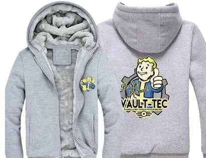 Игра Fallout 4 толстовка Pin Boy Save The World с принтом на молнии, кардиган, толстовка, супер теплое пальто из плотного флиса для мужчин и женщин - Цвет: style13