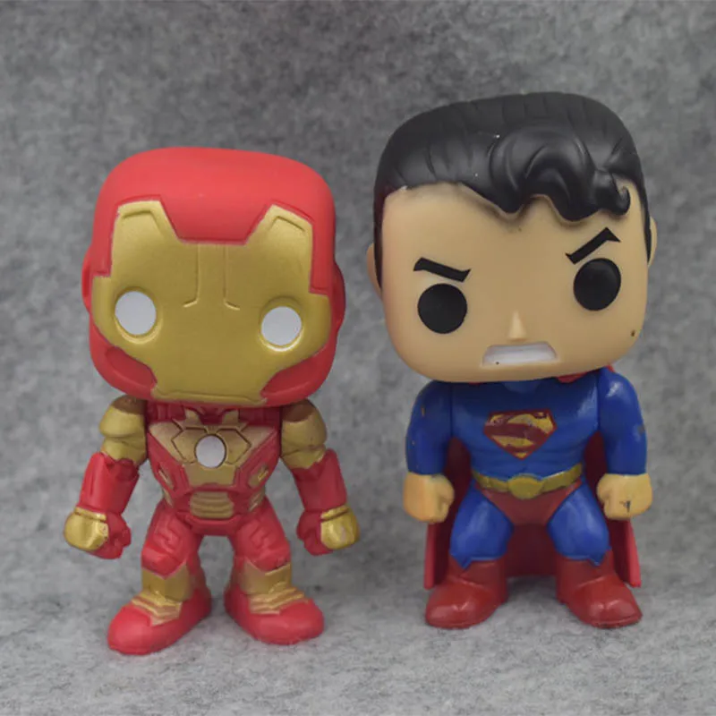 9 шт./компл. DC Лига Справедливости Марвел Мстители флэш Супермен Тор Халк Железный