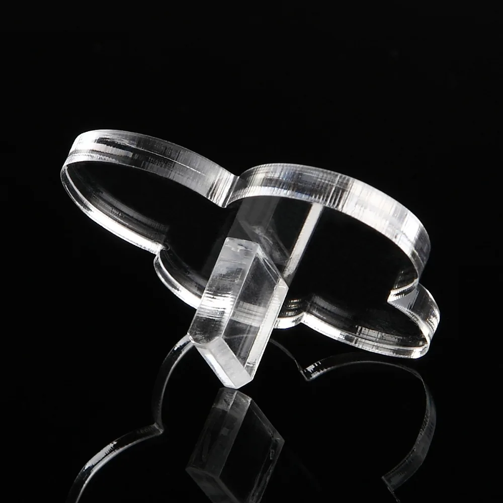 Monja прозрачный дизайн ногтей в форме бабочки ложный держатель для подставка УФ