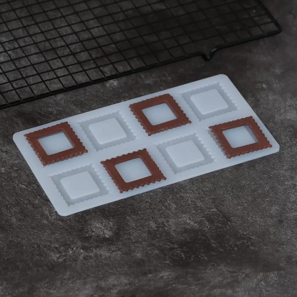 Ажурная квадратная форма силиконовая инструменты для украшения тортов