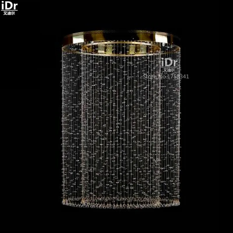 Новинка 2016 Круговая лестница термоклана вилла хрустальный свет дом Европейский