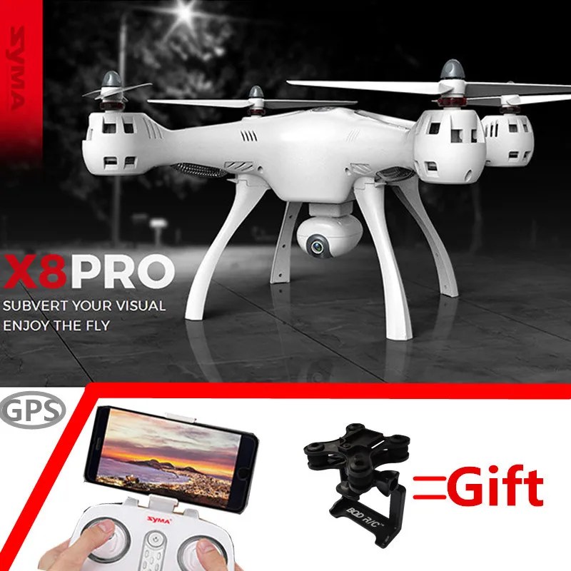 SYMA X8 PRO GPS RC Квадрокоптер 720 МП Wifi p камера FPV 6 осевой Ggro автоматический возврат