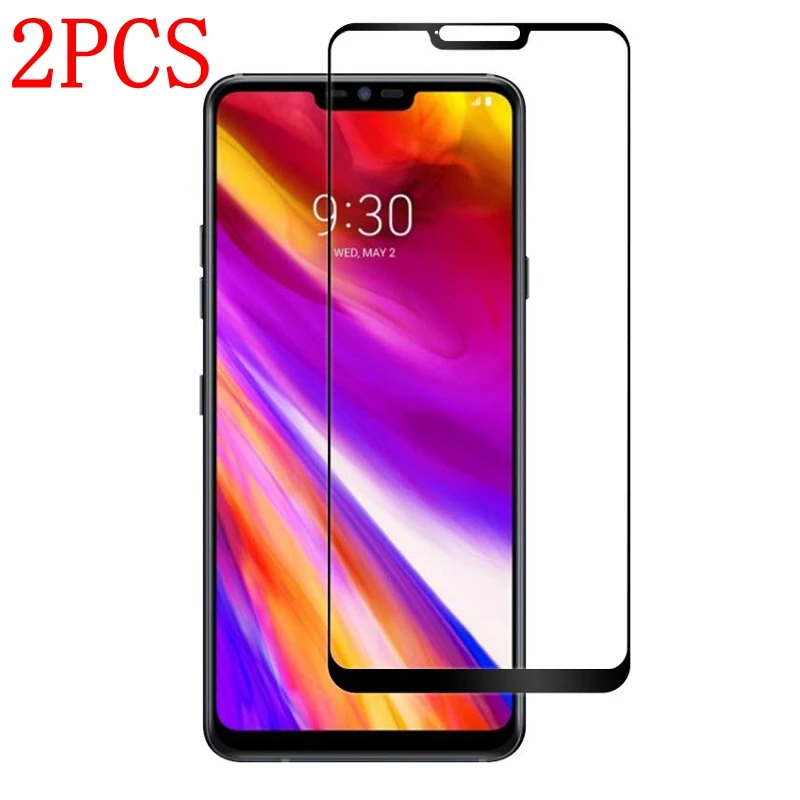 2PCS Full Cover Tempered Glass For LG Q9 Screen Protector protective film one LM-Q927L Q925 Q927 glass | Мобильные телефоны и