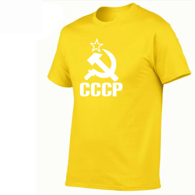 Футболка для спортзала WINER CCCP, Мужская футболка с коротким рукавом, футболки из хлопка с круглым вырезом