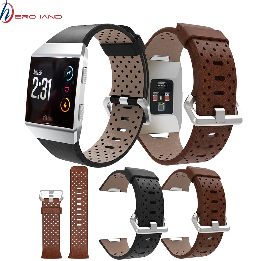 Сменный спортивный ремешок для Fitbit Ionic ремешок перфорированный кожаный аксессуар Браслет ремешок умные наручные часы ремешки