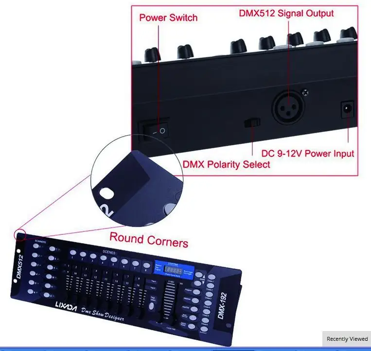 Бесплатная доставка новинка 192 контроллер DMX сценическое освещение DJ