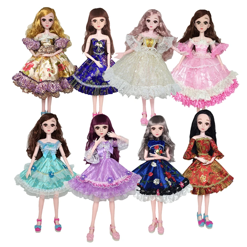 1/3 60 см BJD куклы с одеждой платье принцессы платье 21 подвижные шарнирные куклы игрушки Аксессуары для кукольная юбка Игрушки для девочек