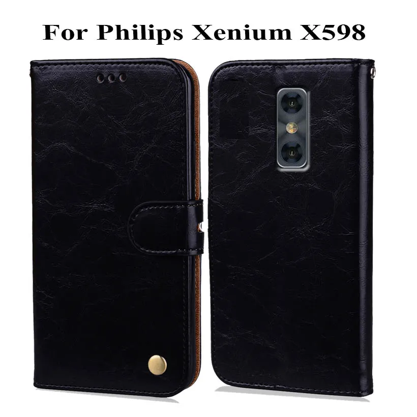Newest Wallet Case For Philips Xenium X598 Back Cover 5.5&quot 100% Special PU Leather Flip Phone Bag B01 | Мобильные телефоны и