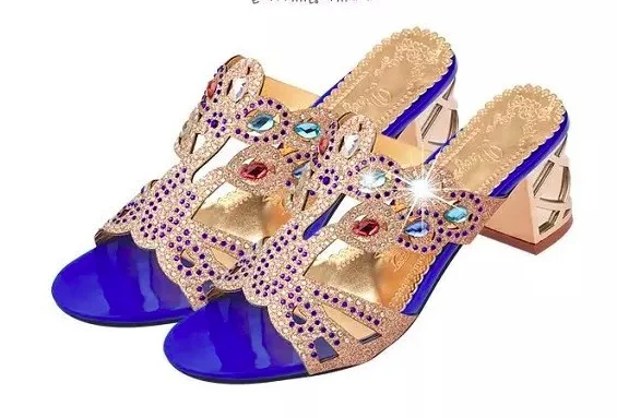 2017 new summer female diamond sandals women's shoes mouth cool slippers thick with hollow flat flip flop | Обувь