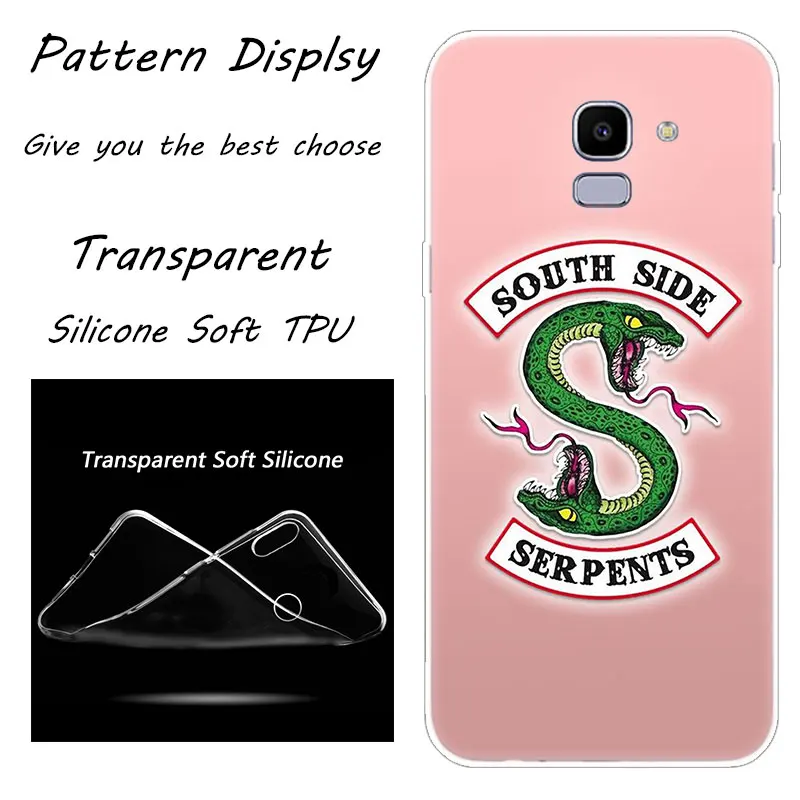 004 Ханука "South Side serpents" логотип силиконовый чехол для samsung Galaxy J8 J6 J4 J2 Core J5 J6 J7 Prime J3 ЕС J4 Plus - Цвет: 004