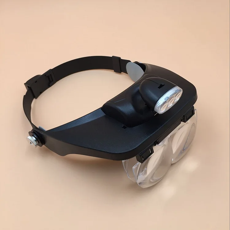 Головное крепление Лупа с 3 светодиодными лампами 4 лупа объектива | Лампы и