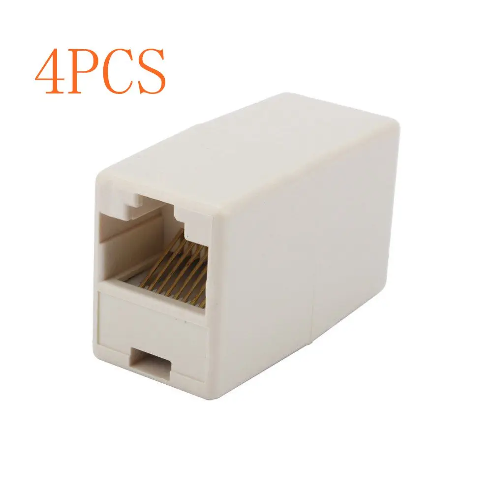 4 шт Newtwork кабель Ethernet LAN женский RJ45 разъем прямо модульный встроенный соединитель