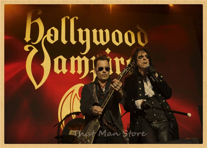 ROCK Alice Cooper retro Kraft Paper Poster vintage Wall Sticker Living Room Painting bar home pub cafe decor