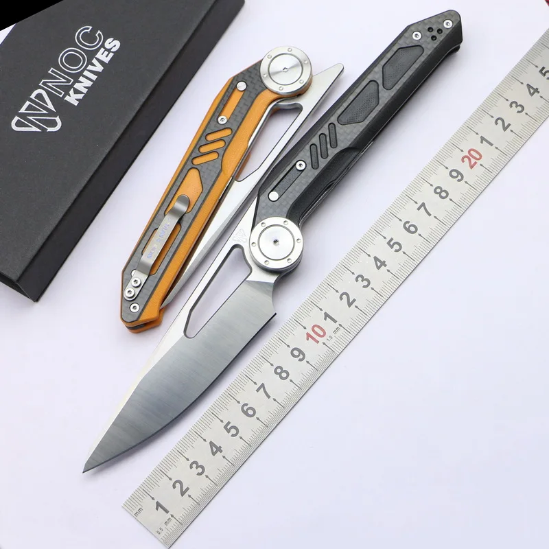 NOC DG-04 portable folding knife 440C blade G10+ carbon fiber handle camping hunting outdoor survival kitchen knife EDC tool