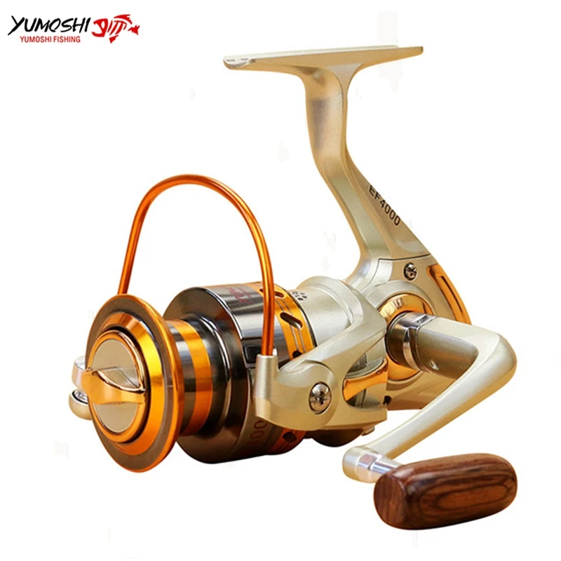 Катушка спиннинга yumoshi EF1000 4000/5000/6000/7000 серии Спиннинг рыболовная 12BB 5 2: 1