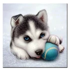 5D Diy наборы для алмазной живописи Алмазная вышивка животных Собака узорами мяча камни в форме ромбавышивка круглыми стразами рождественские подарки