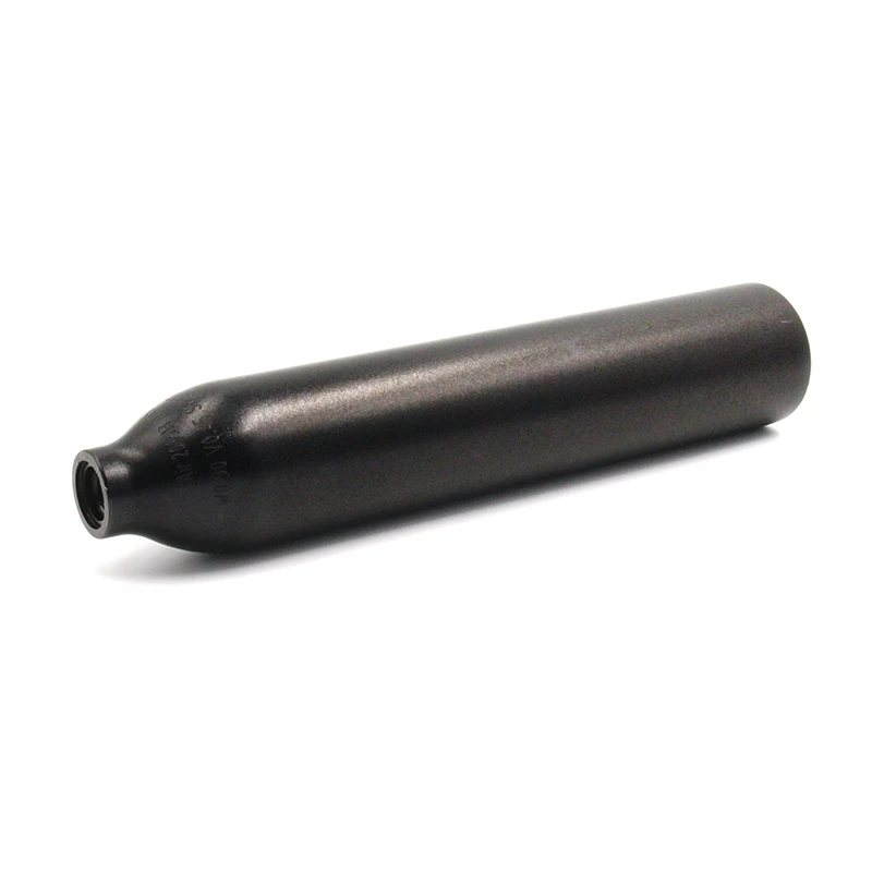 QUPB 0.45Л Баллон для пейнтбола 4500psi Высокого давления Алюминиевый газовый цилиндр с регулятором 5/8-18UNF Резьба Чёрный