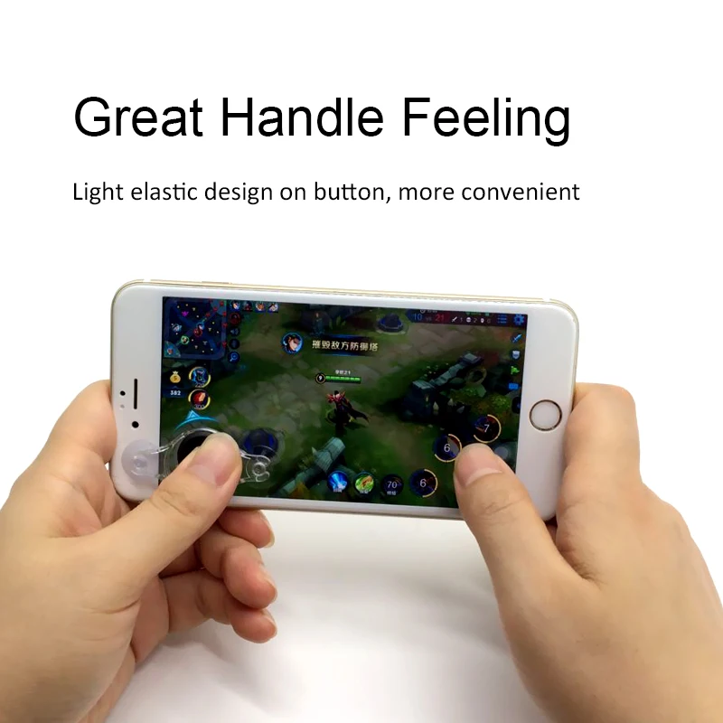 2pcs Mobile Phone Game Fling Mini Joystick on Screen Thumb Controller for Android iPhone Smartphones Cellphone Touch | Электроника