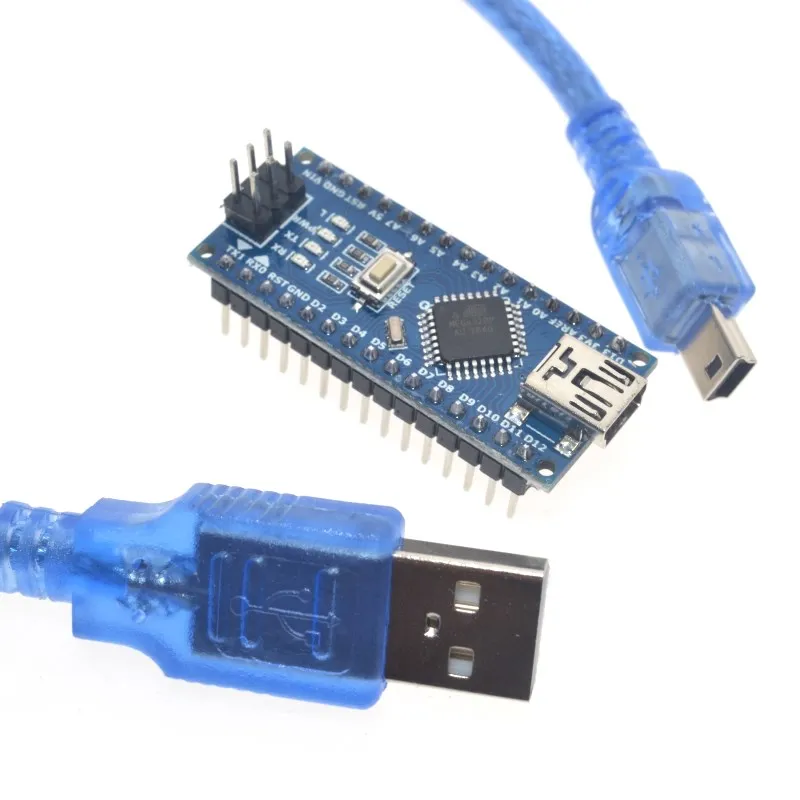 SUQ для контроллера Arduino Nano V3.0 ATMEGA328P ATMEGA328 оригинальный CH340 + USB кабель|cable usb|cable usb