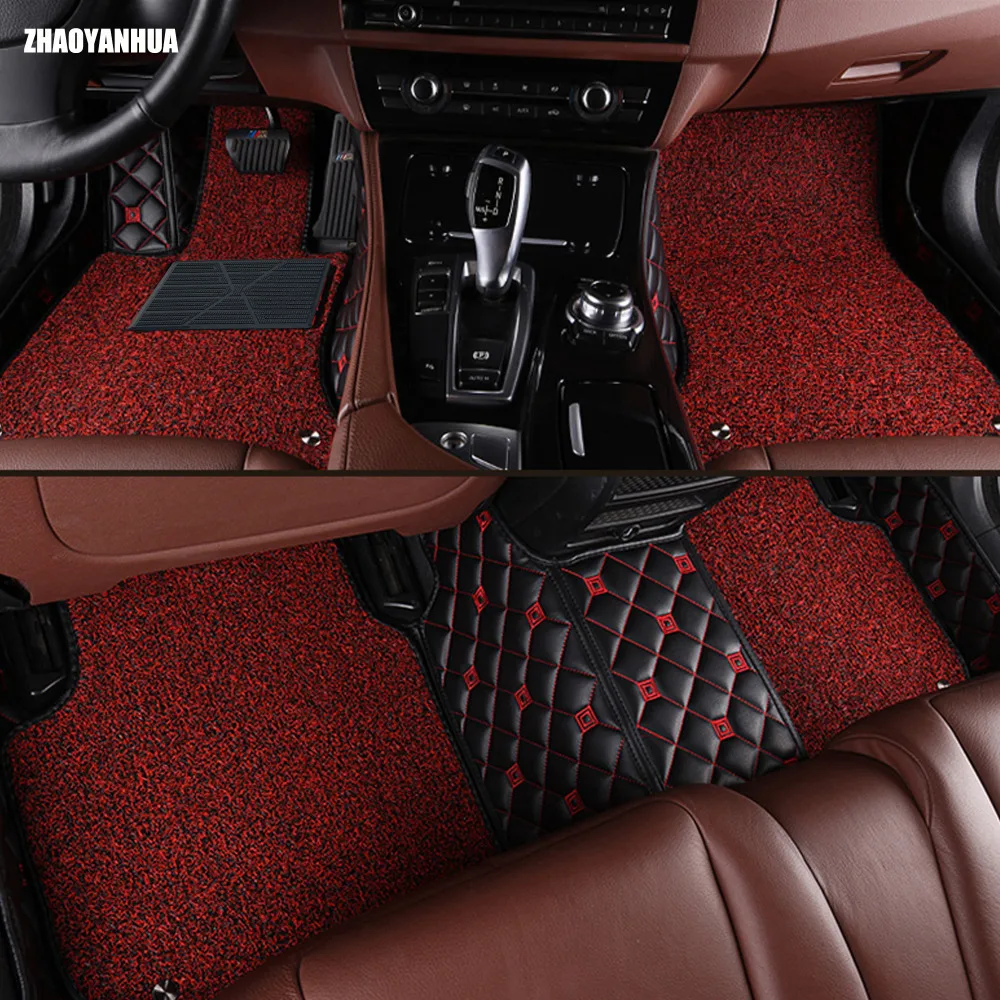 

High quality Custom fit car floor mats for Honda FIT CRV CR-V HR-V Vezel 5D sepcial car styling carpet floor liners