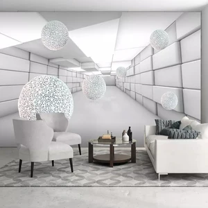 Фотообои, Современная Настенная роспись с абстрактным геометрическим узором для гостиной, кабинета, дома, декоративный фон, настенные художественные обои для стен 3 D