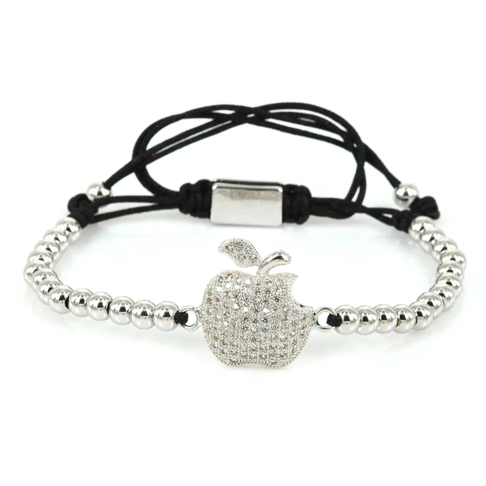 Браслет Шарм с фианитами 4 мм круглыми бусинами|bracelets for|braided braceletcharm bracelet |