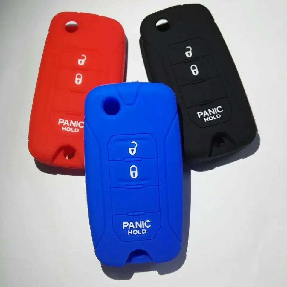 Силиконовый чехол для дистанционного ключа-Брелока Для Jeep RENEGADE ключа с кнопкой 3/2