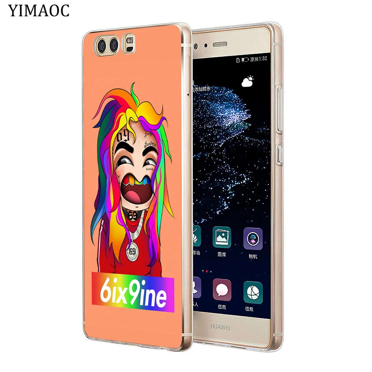 YIMAOC хип хоп рэппер Tekashi 69 6ix9ine тонкий мягкий чехол для Huawei P30 P20 Pro P10 P9 P8 Lite 2016 2017 P smart