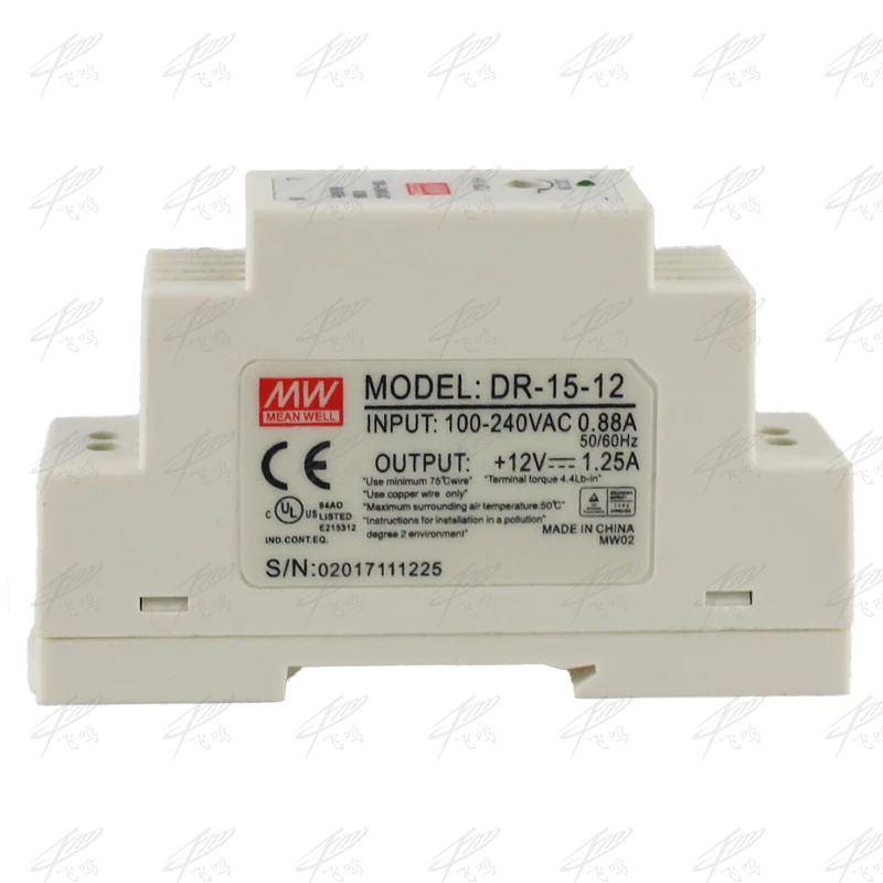 DR-15-24 15W 24V 0.63A одиночный выход промышленный din-рейку источник питания DC |