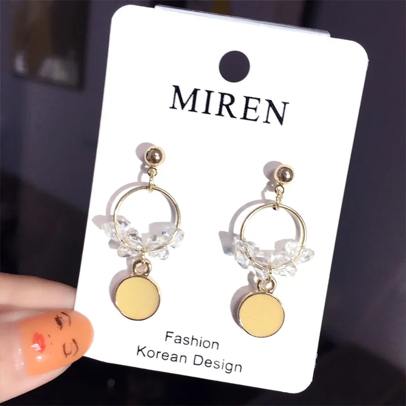 Модные серебряные серьги Корея INS Pendientes Mujer Aretes De лидер продаж 2018 товары висячие |
