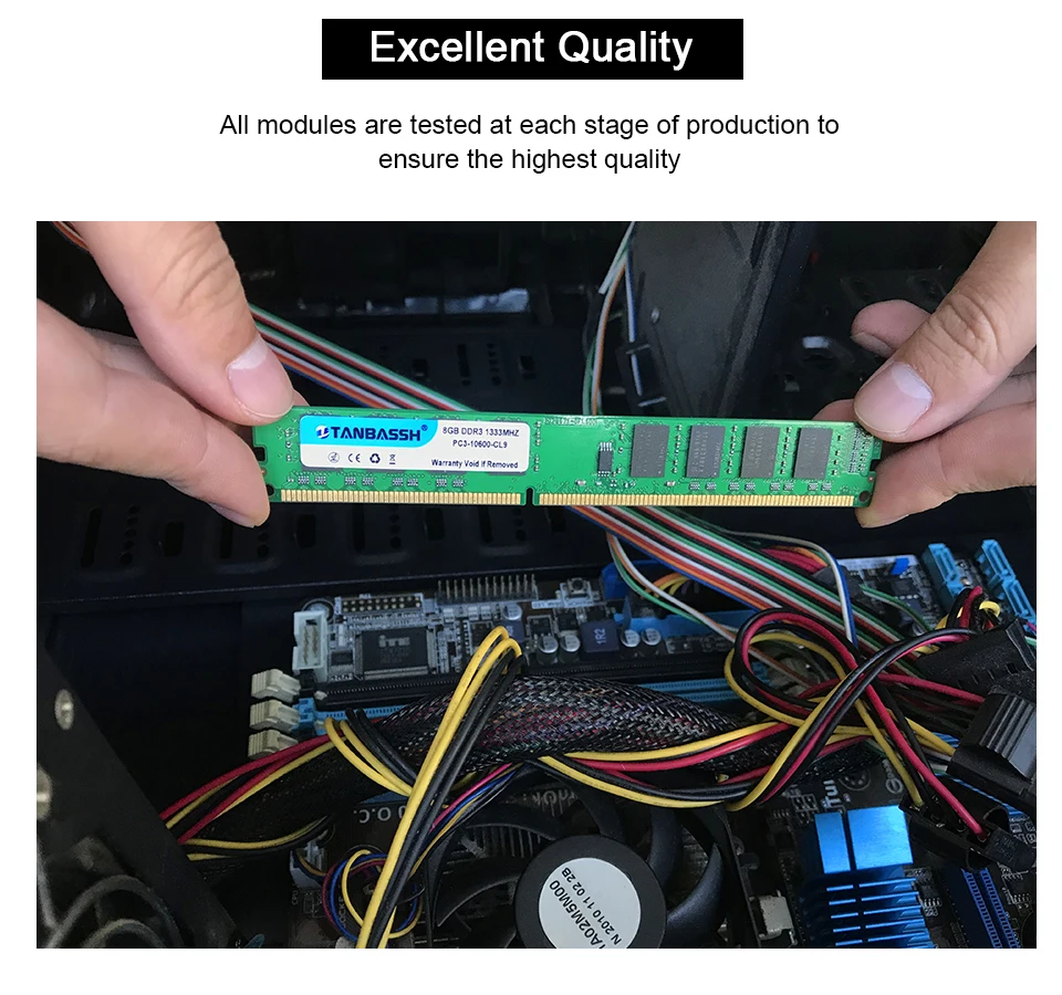 DDR2 8GB(4 шт. X 2 GB) 2GB Ram 800Mhz PC2-6400U 240Pin 1,8 V CL6 настольная память TANBASSH