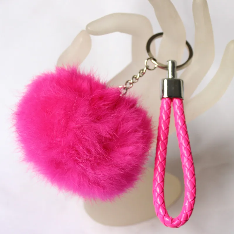 15 видов цветов милые из натуральной кожи с кроличьим меховой шарик плюшевый