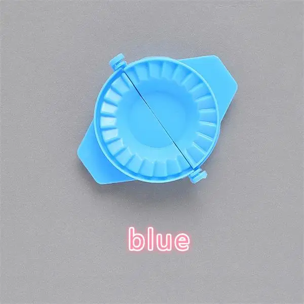 Blue 3 цвета DIY инструмент для пельменей Высокое качество клецки Jiaozi производитель устройство легко Клецки Формы зажимы Cozinha кухонные аксессуары - Цвет: Blue