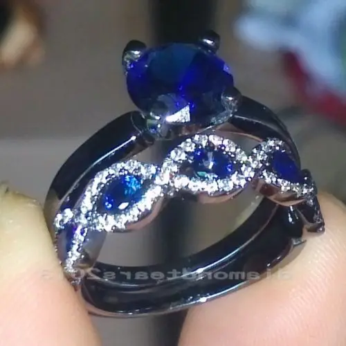6 мм камень бесплатная доставка SZ5 11 классический 10kt черный золотой Заполненный GF