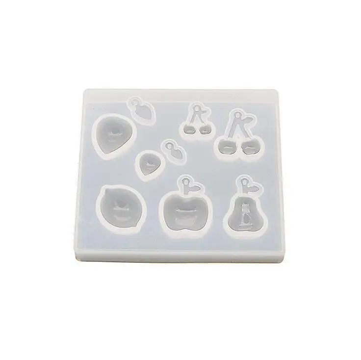 Diy Кристалл эпоксидная форма фрукты Клубника Серьги-Вишенки ручной работы кулон