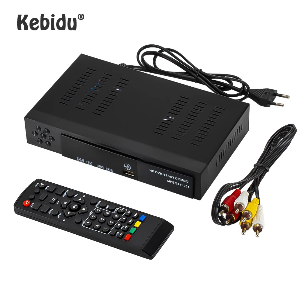 Смарт цифровой спутниковый ТВ ресивер Kebidu декодер тюнер FTA 1080P с поддержкой MPEG4 T2