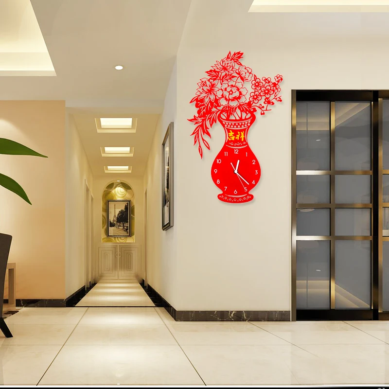 The beauty of Chinese art Sata watch clock quartz mute modern decorative personality living room watches Decor | Дом и сад