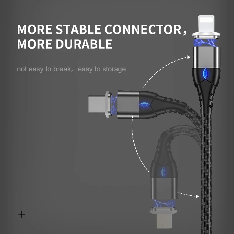 Tongyinhai Micro USB кабель Магнитный USB C Тип быстрой зарядки шнур для передачи данных для huawei 3A быстрое зарядное устройство магнитный разъем